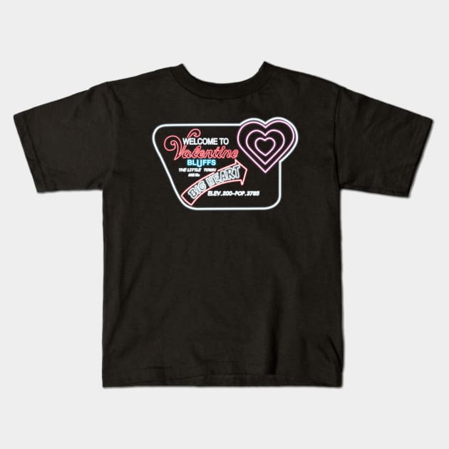 My Bloody Valentine town sign Kids T-Shirt by AlanSchell76